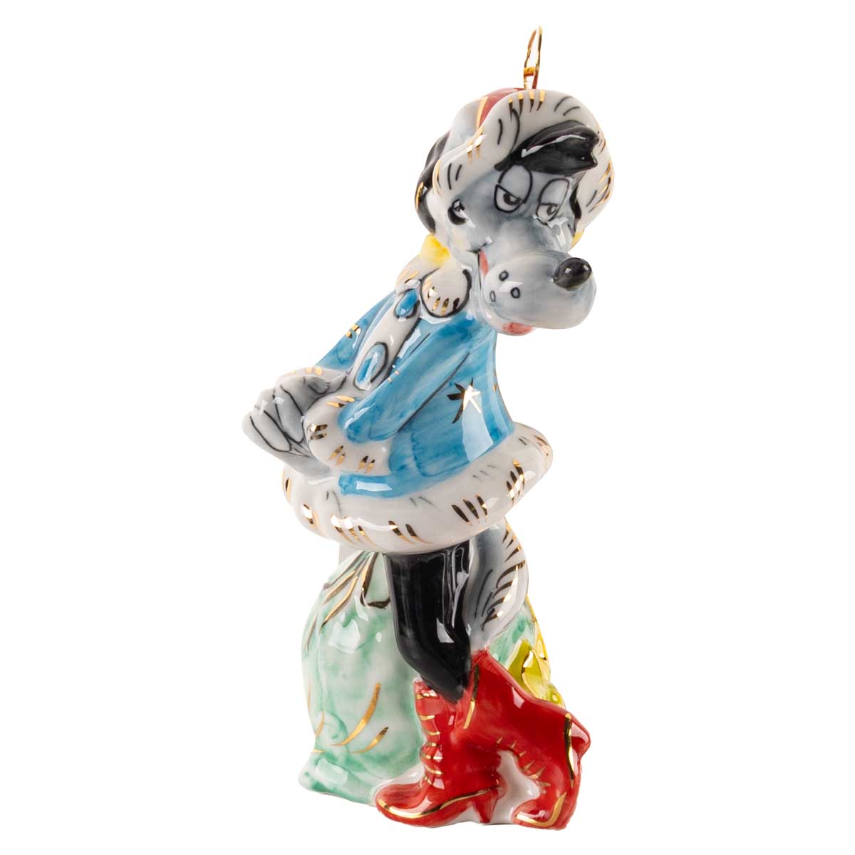 

Елочная игрушка Лефортовский фарфор Ну, погоди! Волк в шубе