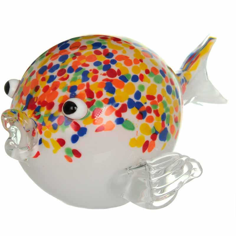 Фигурка Art Glass Рыба фугу 23см pet star игрушка для cобак рыбка фугу с пищалкой