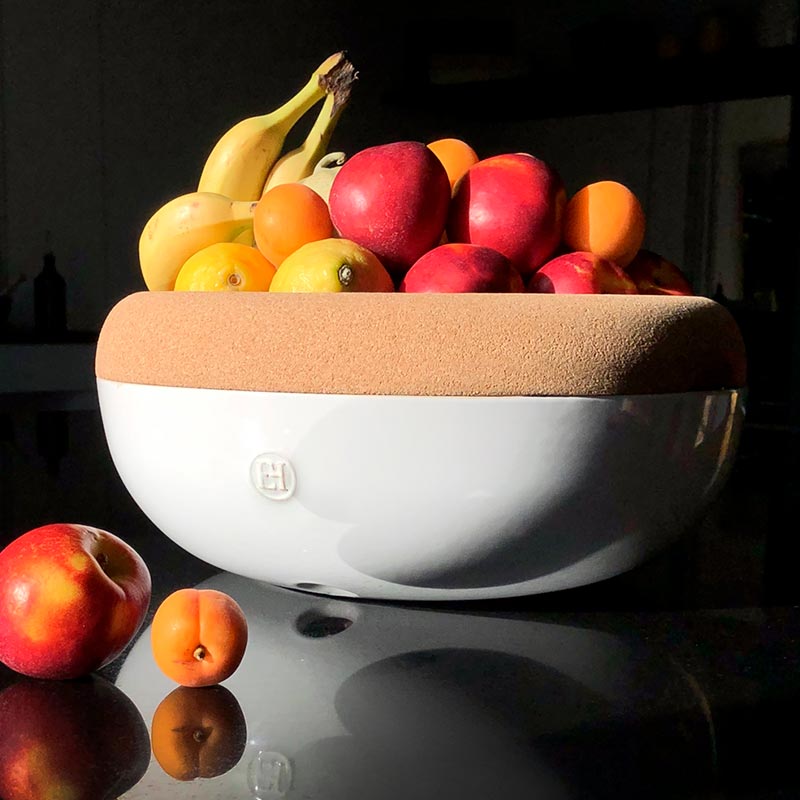 Емкость для хранения овощей и фруктов Emile Henry, цвет белый нож кухонный для нарезки овощей и фруктов arcos clara 13 см