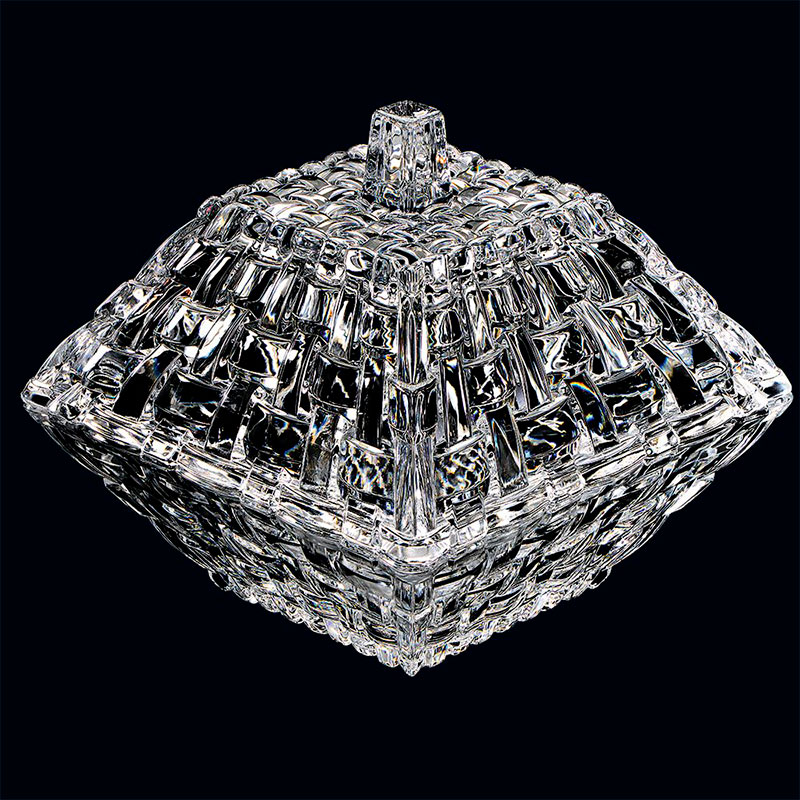 Конфетница с крышкой Nachtmann Bossa Nova 12см коллекция кристаллов в баночке 9 баночек 17 5х13 см