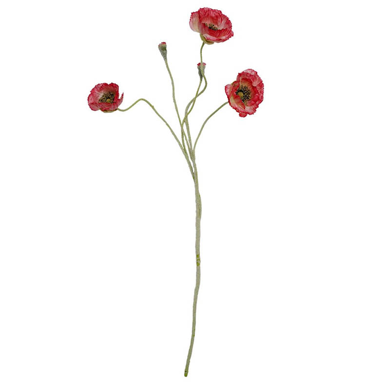

Искусственный цветок Вещицы Мак 67см, светло-красный