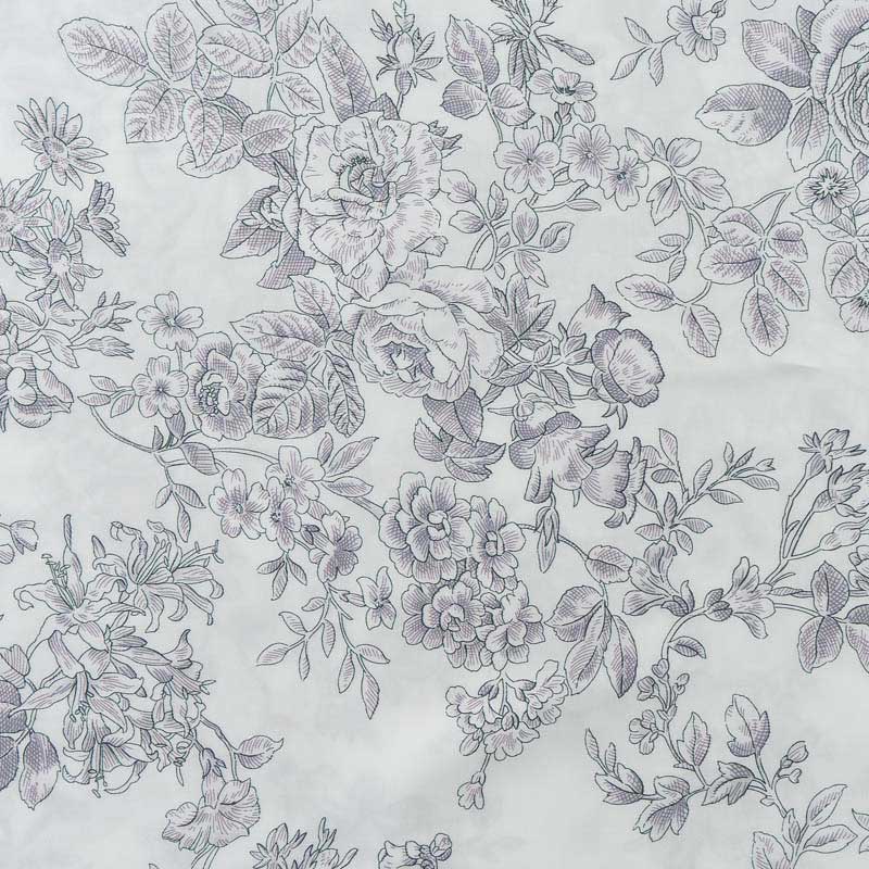 Комплект постельного белья 1,5-спальный Pappel flowers grey Pappel RST7087B/150200S, цвет серый RST7087B/150200S - фото 3