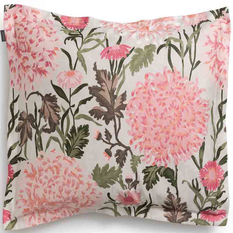 

Наволочка 70x70см Gant Home Dahlia Flower, Бежевый;розовый
