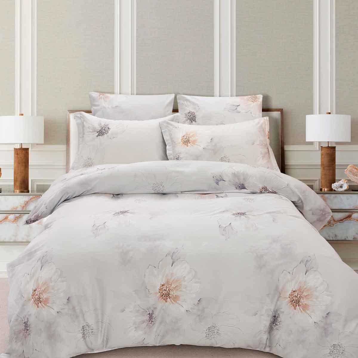 Комплект постельного белья евро Pappel White Flowers 15810₽