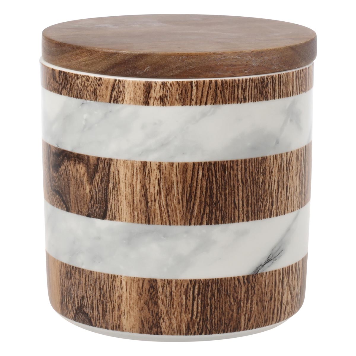 Банка для сыпучих продуктов Home & Style Wood&Marble 0,7л