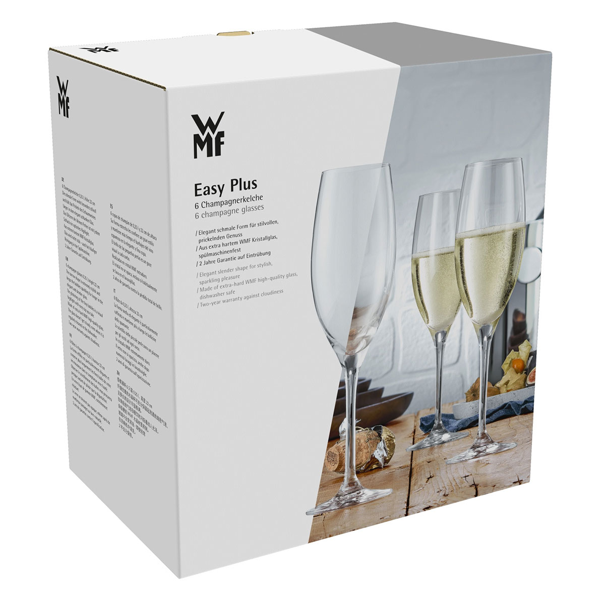 Набор бокалов для шампанского WMF Easy Plus, 6шт WMF 3201001635, цвет прозрачный - фото 4