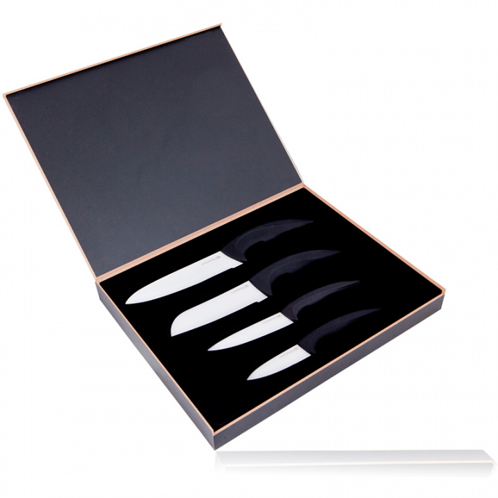 Набор ножей Hatamoto Ergo, 4 предмета в коробке Hatamoto HM08W4-A, цвет белый