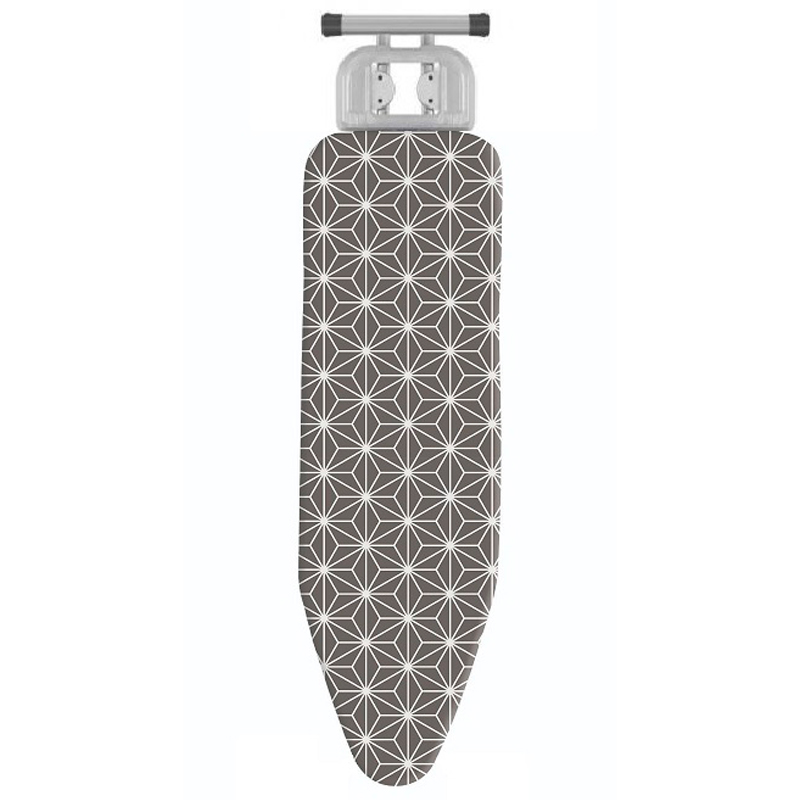 Чехол для гладильной доски Hausmann металлизированный 48x130см, темно-серый подставка под разделочные доски 11 х 16 см