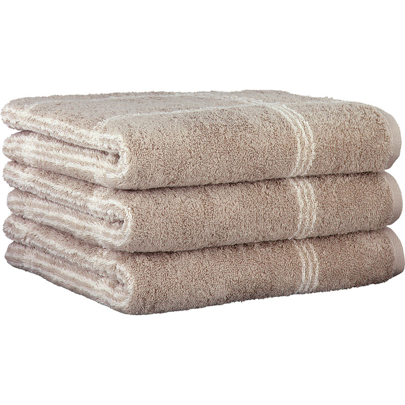 

Полотенце махровое 80x150см Cawo Two-Tone, цвет песочный