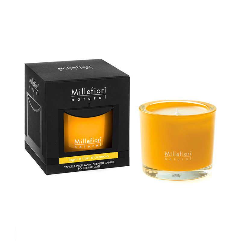 

Ароматическая свеча Millefiori Milano Лес и полевые цветы, 180гр, Оранжевый