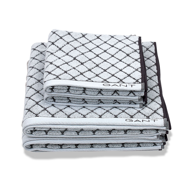 

Полотенце махровое Gant Home Diamond 70x140см, цвет белый