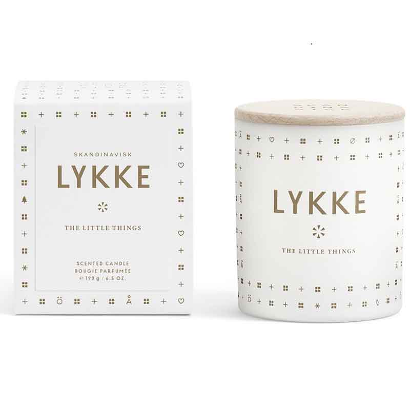 

Свеча ароматическая Skandinavisk LYKKE, 190гр, Белый
