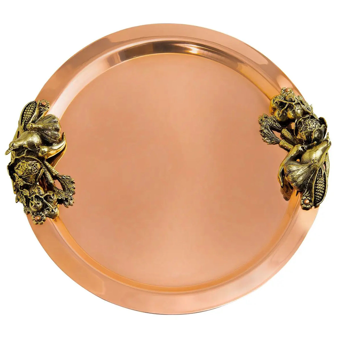 

Поднос Кольчугинский Мельхиор Овощи медный