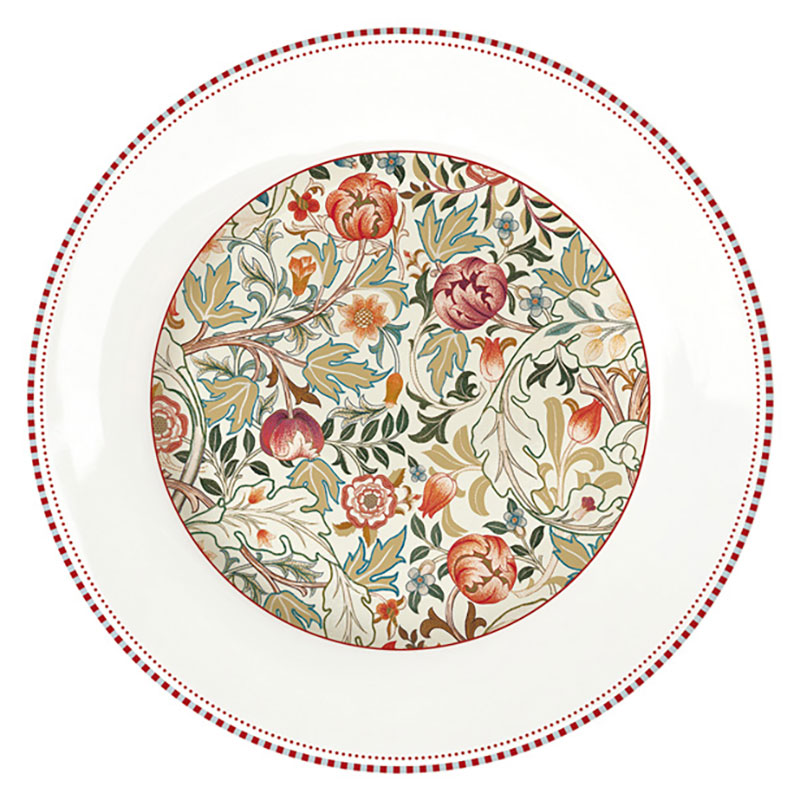 Тарелка обеденная Easy Life William Morris, цвет кремовый тарелка суповая easy life экзотика 20 см
