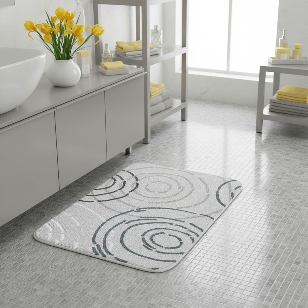 

Коврик для ванной 70x120см Kleine Wolke Splash, серый