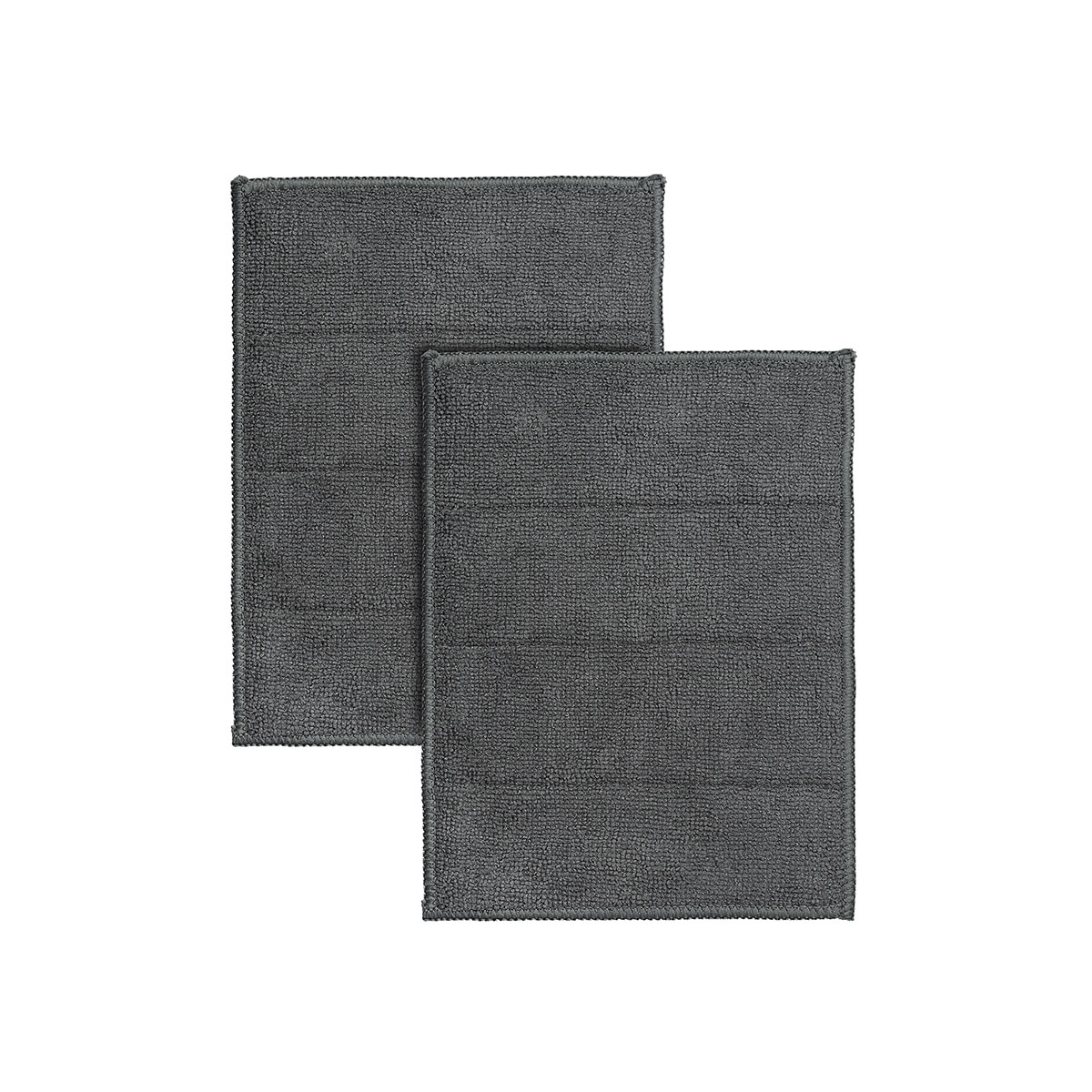 Набор салфеток из микрофибры Smart Solutions Cozy Clean 2шт, цвет темно-серый
