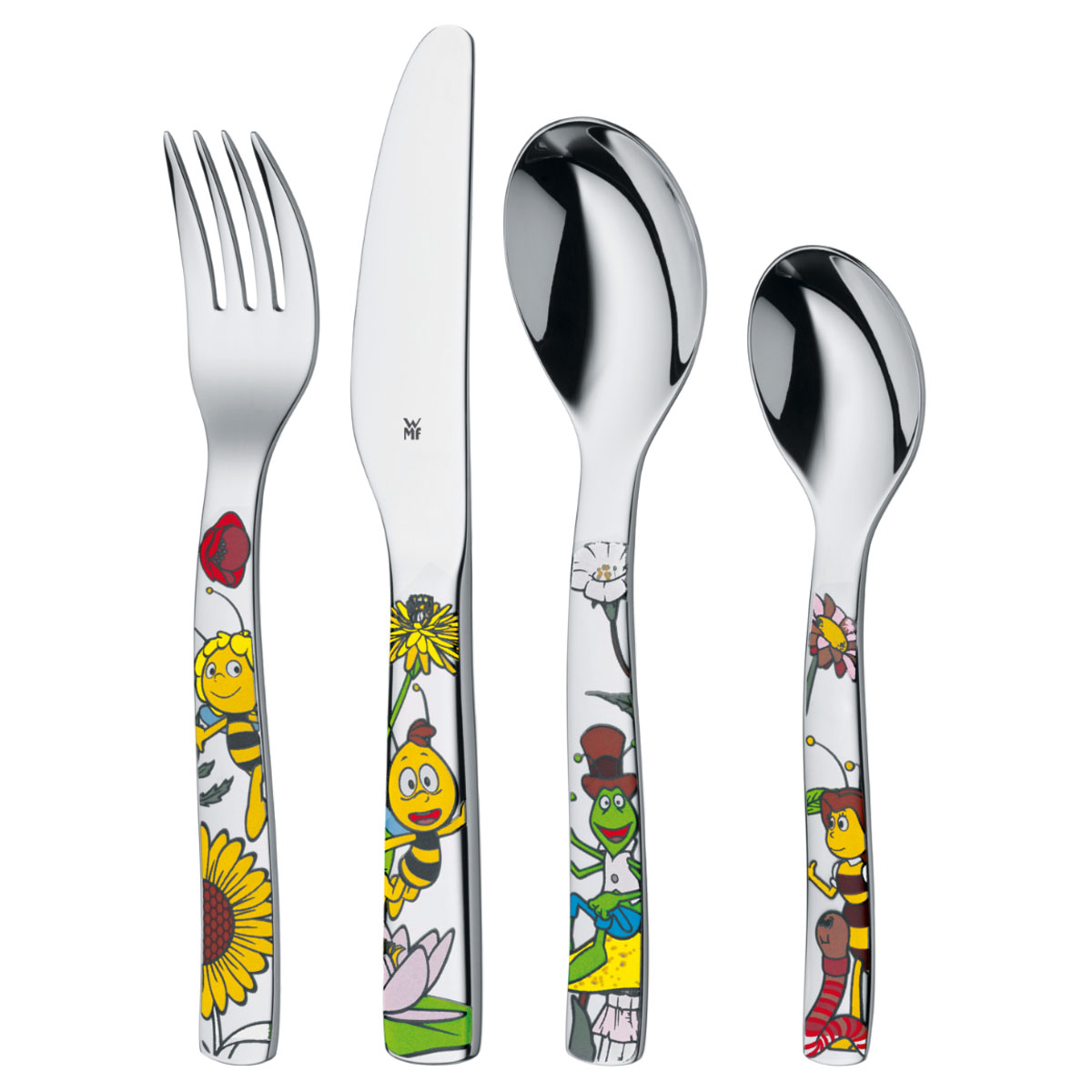 Набор детских столовых приборов WMF Пчелка Майя, 4 предмета