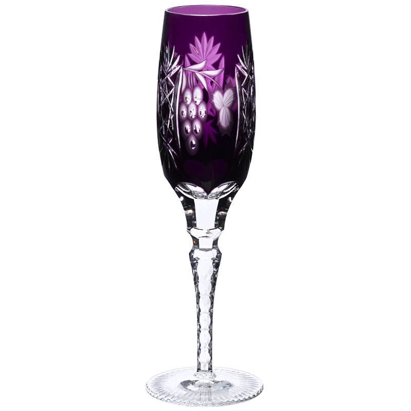 Фужер для шампанского Ajka Crystal Grape 180мл, аметист Ajka Crystal 1/amethyst/64582/51380/48, цвет фиолетовый
