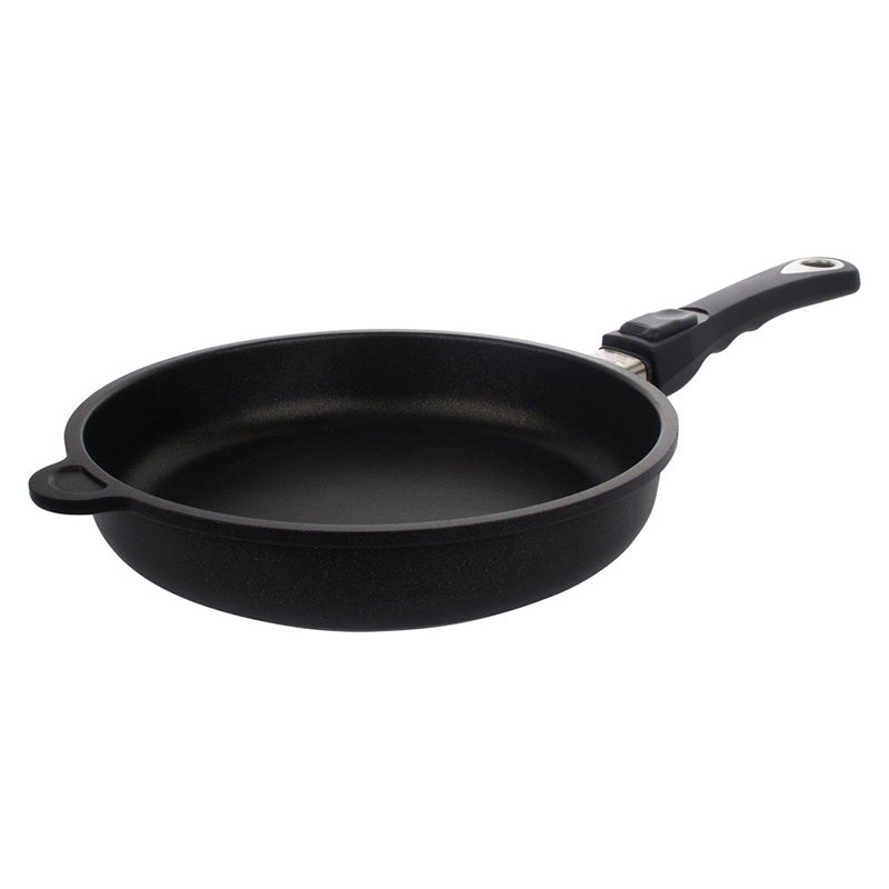 Сковорода индукционная AMT Frying Pans Titan 24см AMT AMT I-524, цвет черный - фото 1