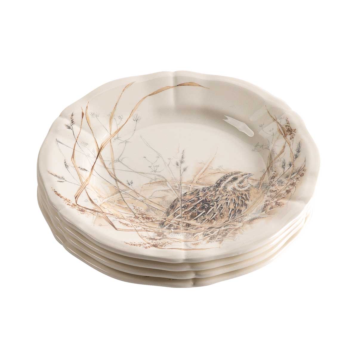 Набор тарелок для канапе Gien Sologne, 4шт