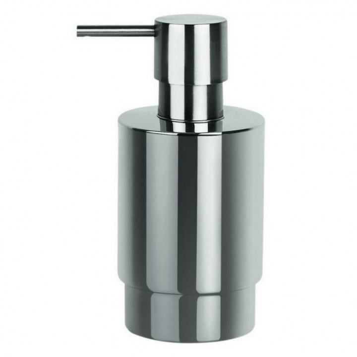 Дозатор для жидкого мыла Spirella Nyo, серебряный стеклянный дозатор для жидкого мыла wasserkraft