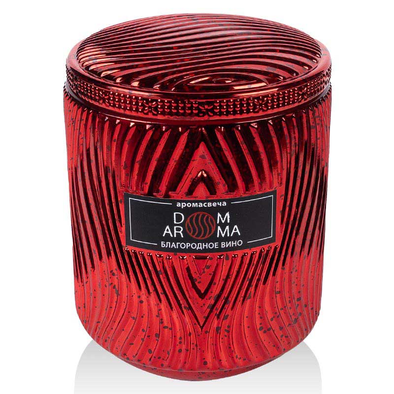 Свеча ароматическая Dom Aroma Пламя. Благородное вино 420гр Dom Aroma 1103, цвет белый - фото 1