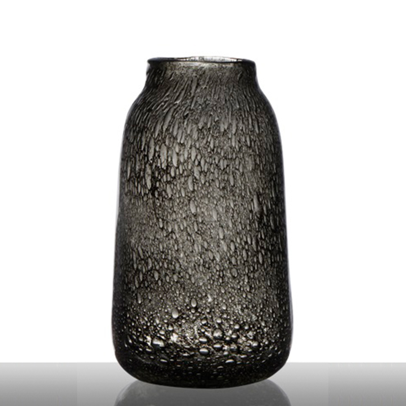

Ваза Hakbijl Glass Bubbles White 23x15см, Серый