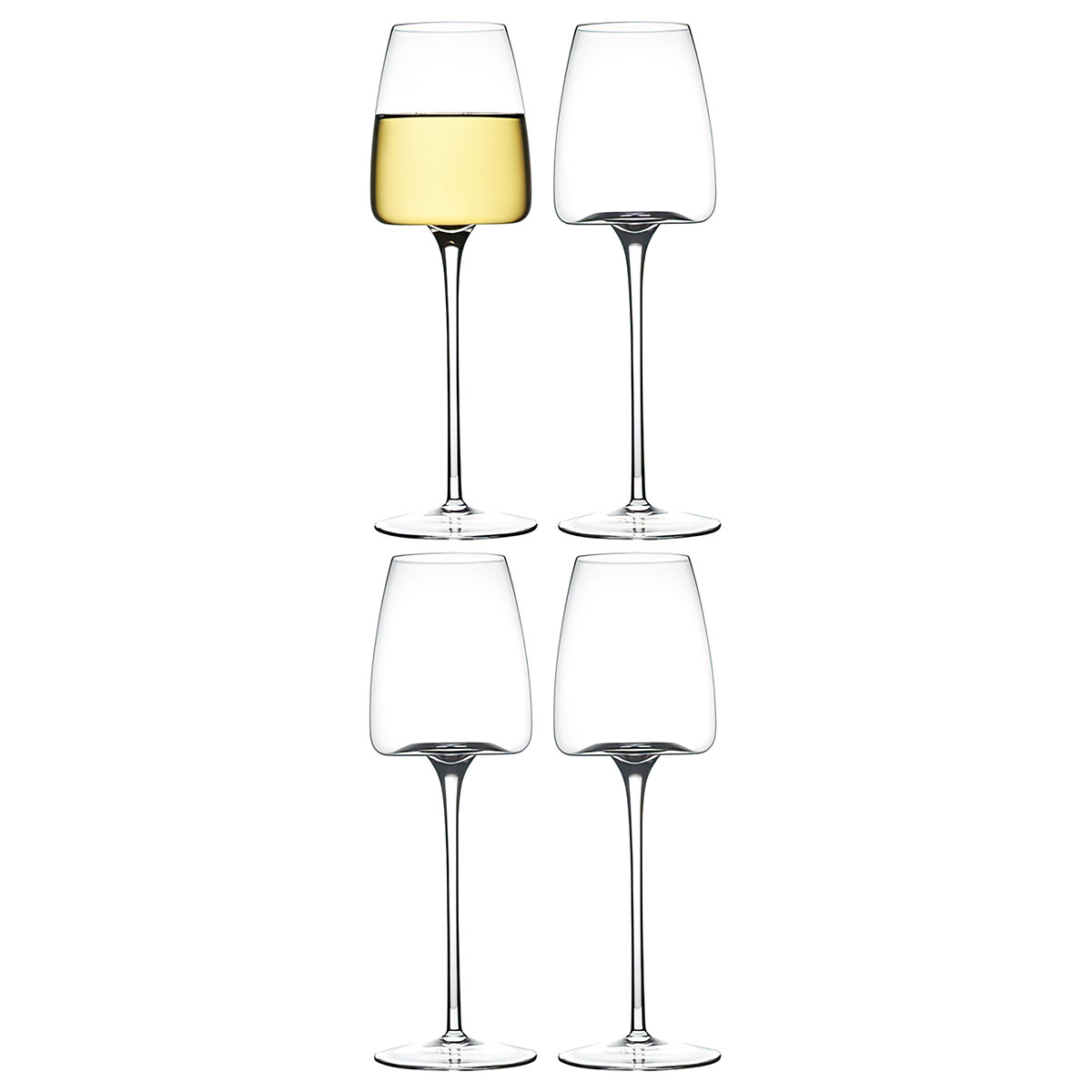 Набор бокалов для вина Liberty Jones Sheen 350мл, 4шт подставка для вина и четырех бокалов 18×18×2 см