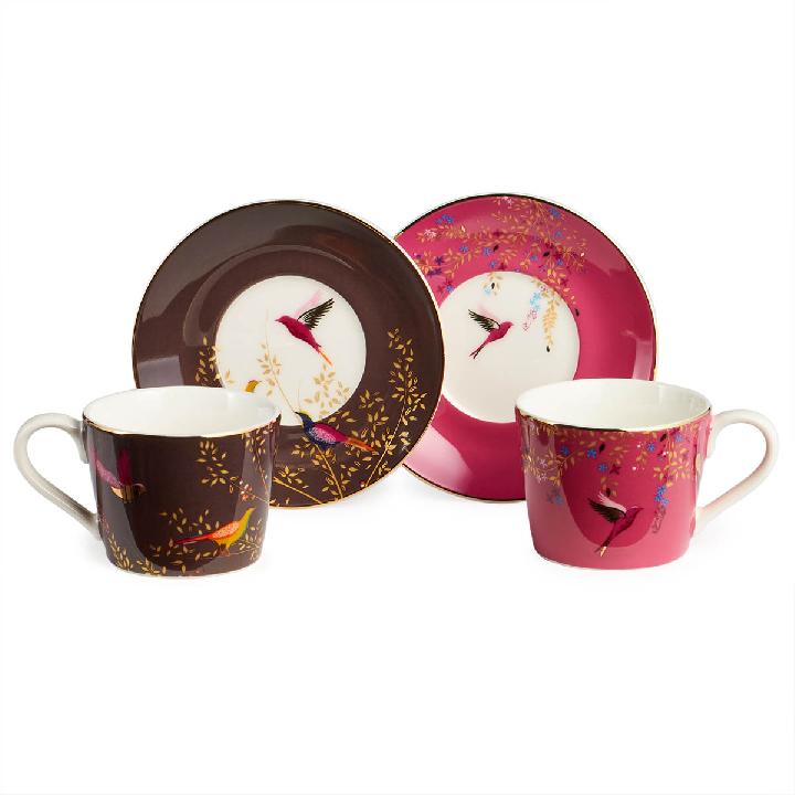 Набор кофейный Lefard Golden Birds 4 предмета на 2 персоны