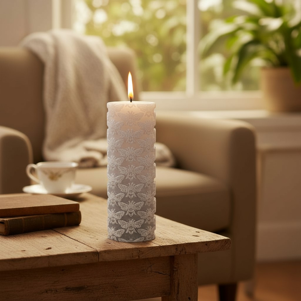 

Свеча фигурная Zapel Апини большая, цвет серый