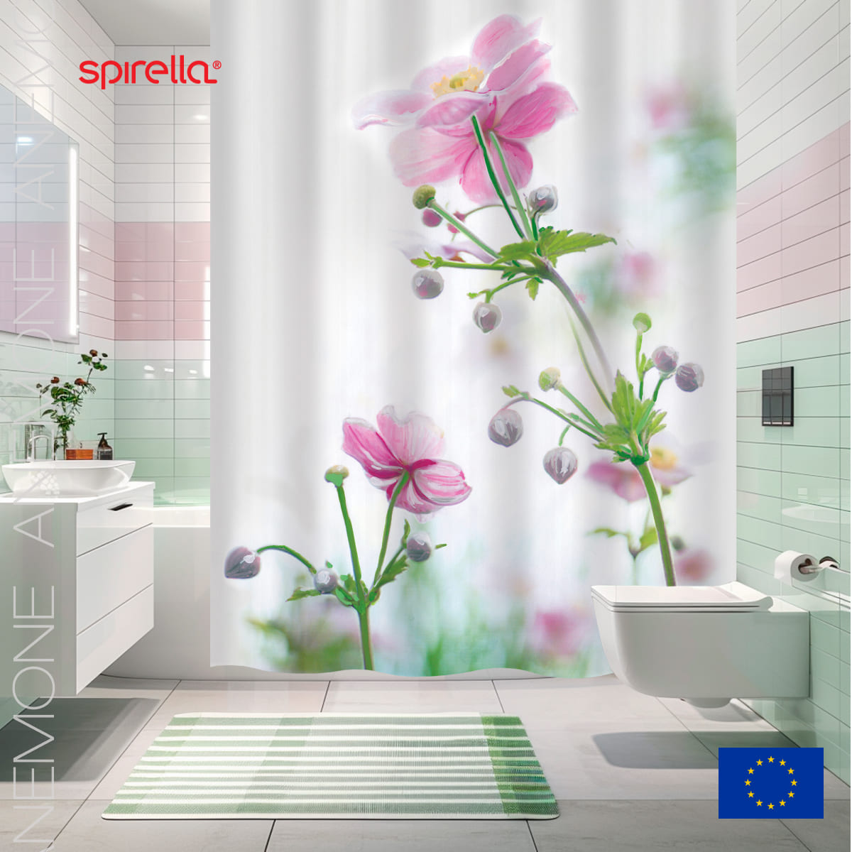 

Штора для ванной Spirella Anemone