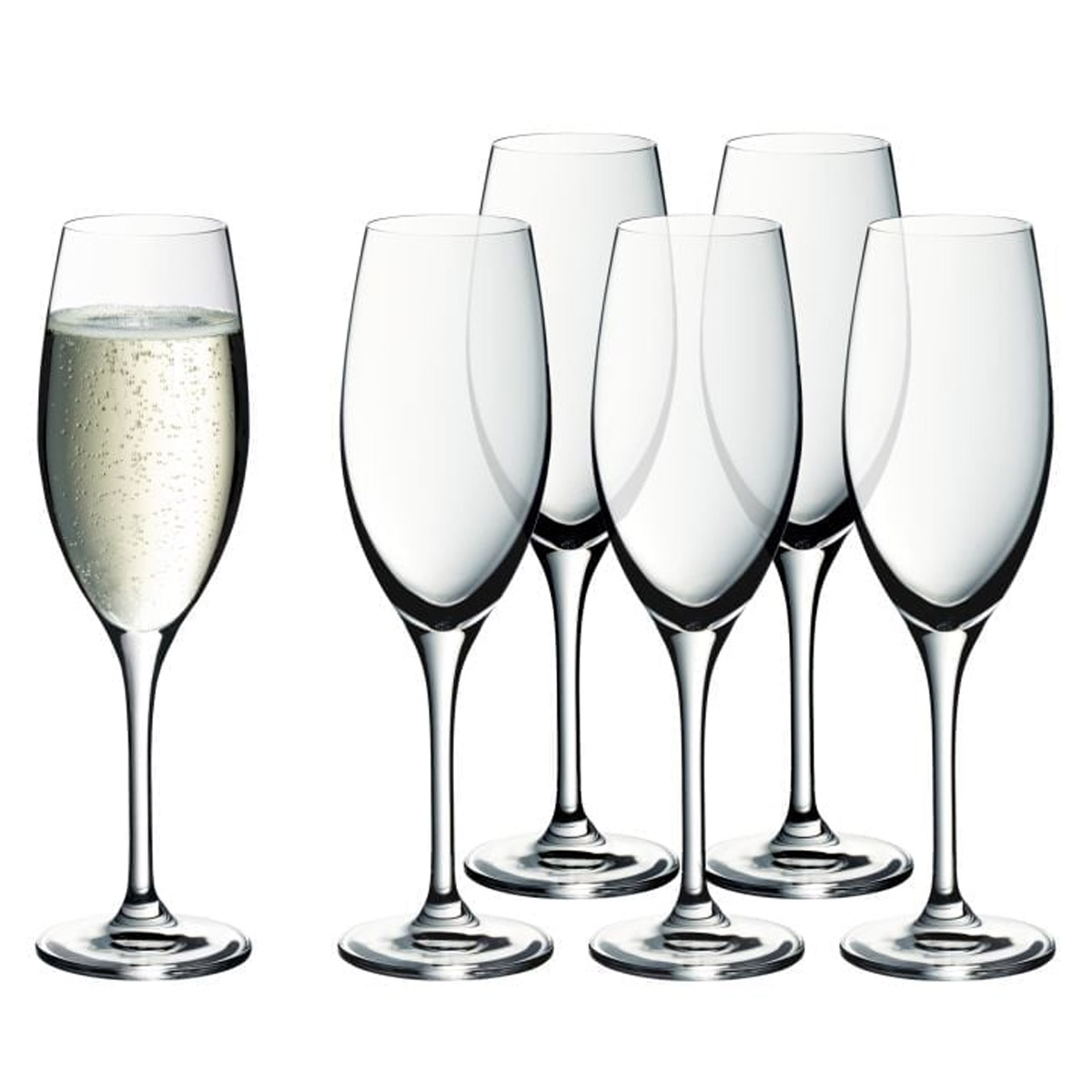 Набор бокалов для шампанского WMF Easy Plus, 6шт WMF 3201001635, цвет прозрачный - фото 3