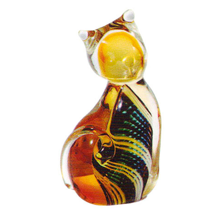 

Фигурка Jozefina Art Glass Цветной котенок, Коричневый