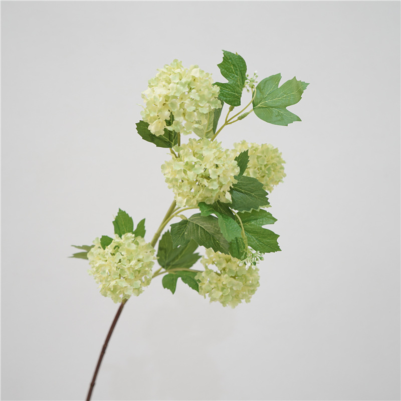 

Цветы искусственные FloDecor Шелковая Гортензия светло-зелёная 79см