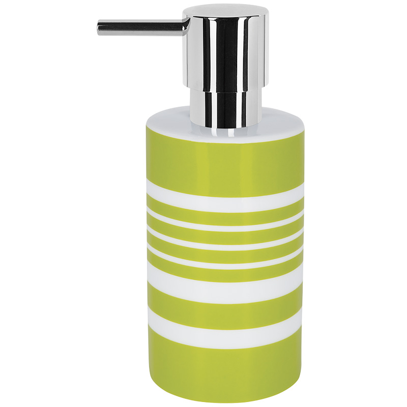 Дозатор для жидкого мыла Spirella Tube-Stripes, зеленый дозатор fixsen tomy fx 231 1