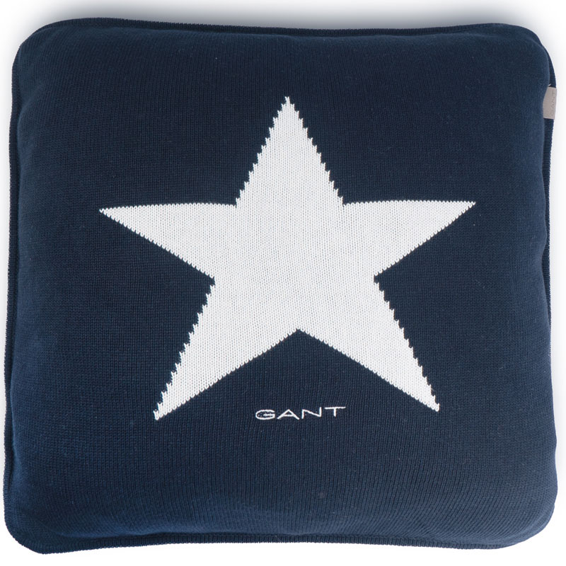 Наволочка декоративная Gant Home Star Knit, цвет черный