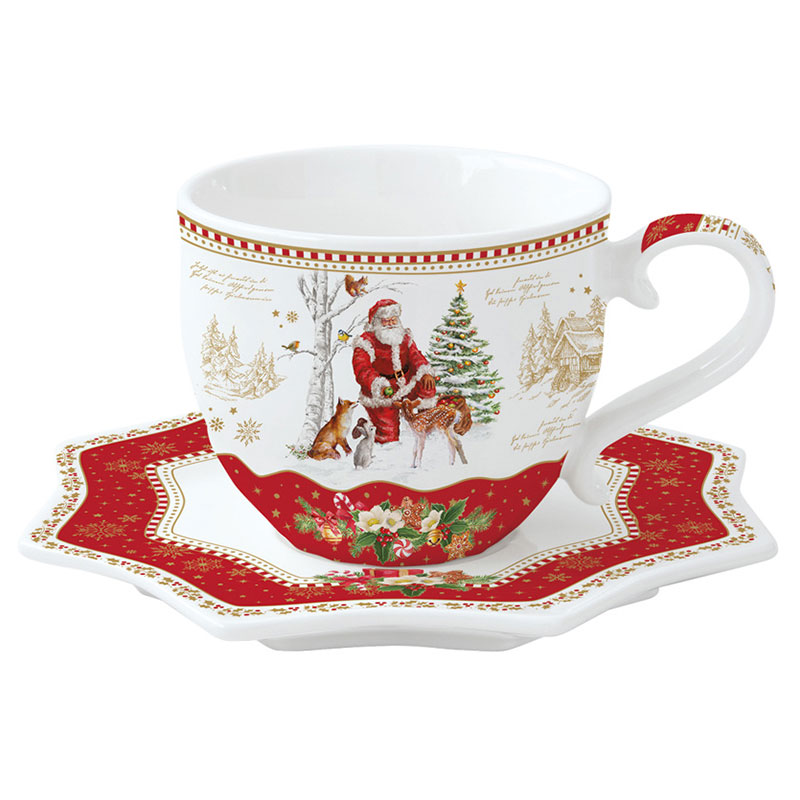 

Чайная пара Easy Life Christmas Memories в подарочной упаковке, Разноцветный