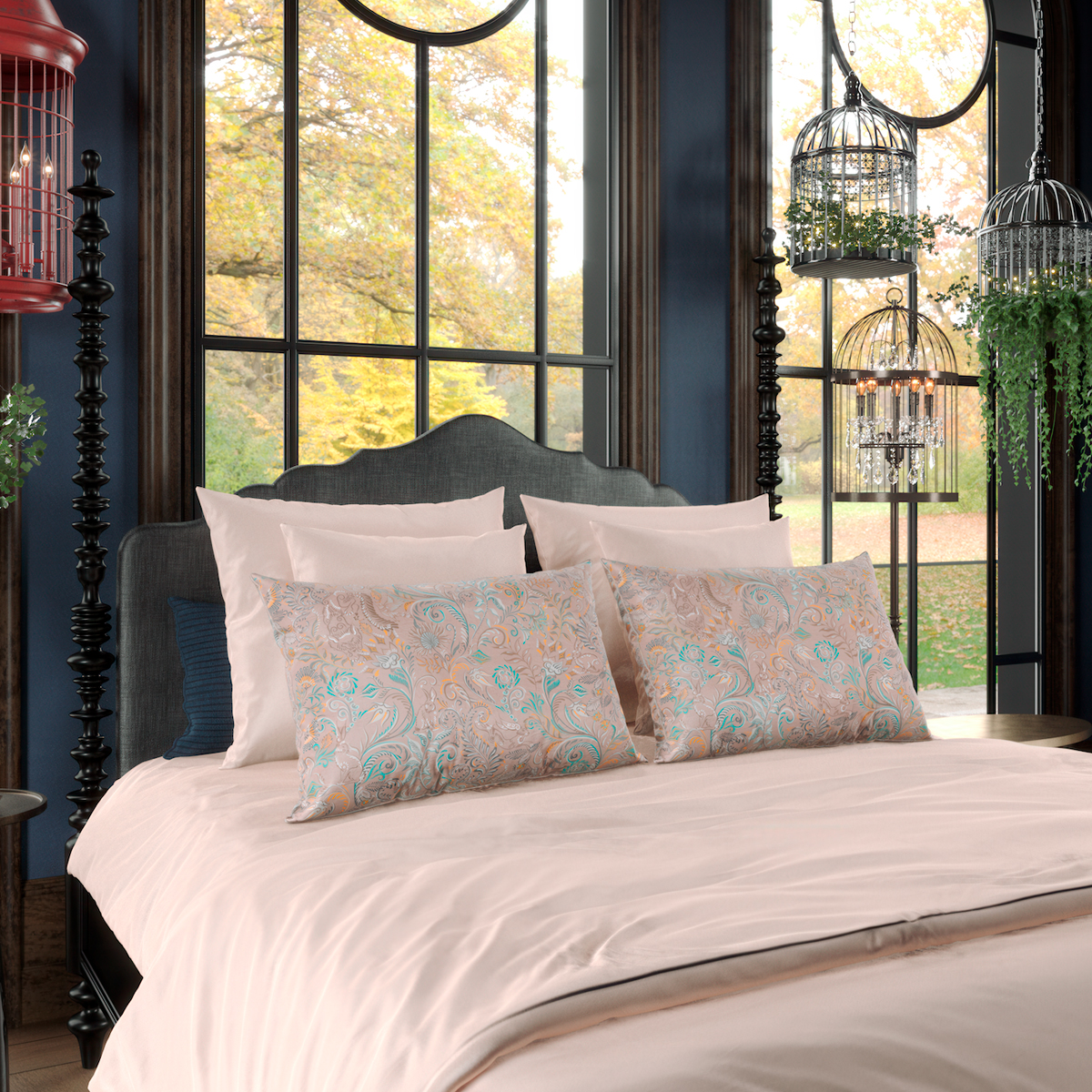 Комплект постельного белья 15-спальный без простыни Mollen Premier Утро пудровый 19060₽