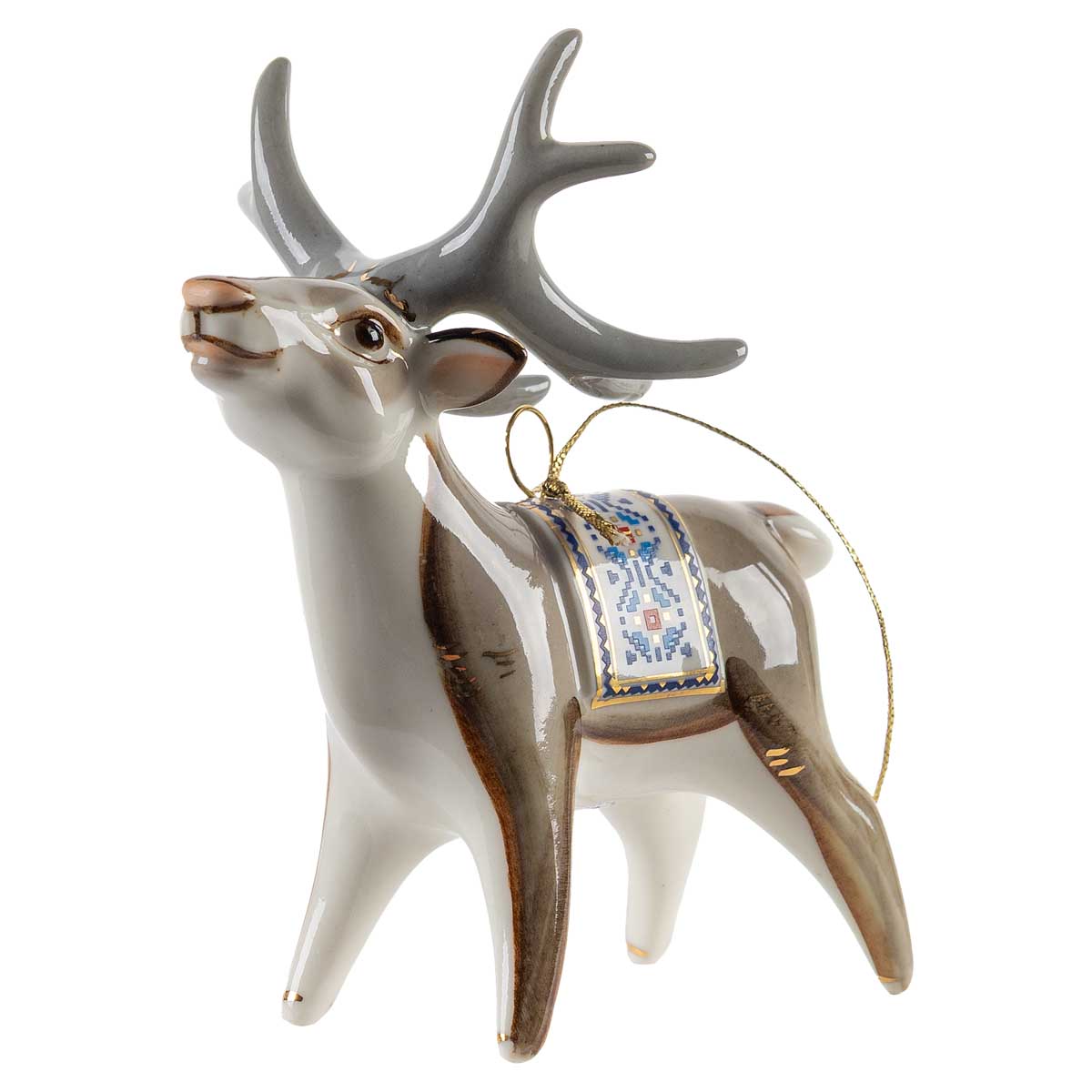 

Елочная игрушка Фарфоровая мануфактура Северные жители Северный олень
