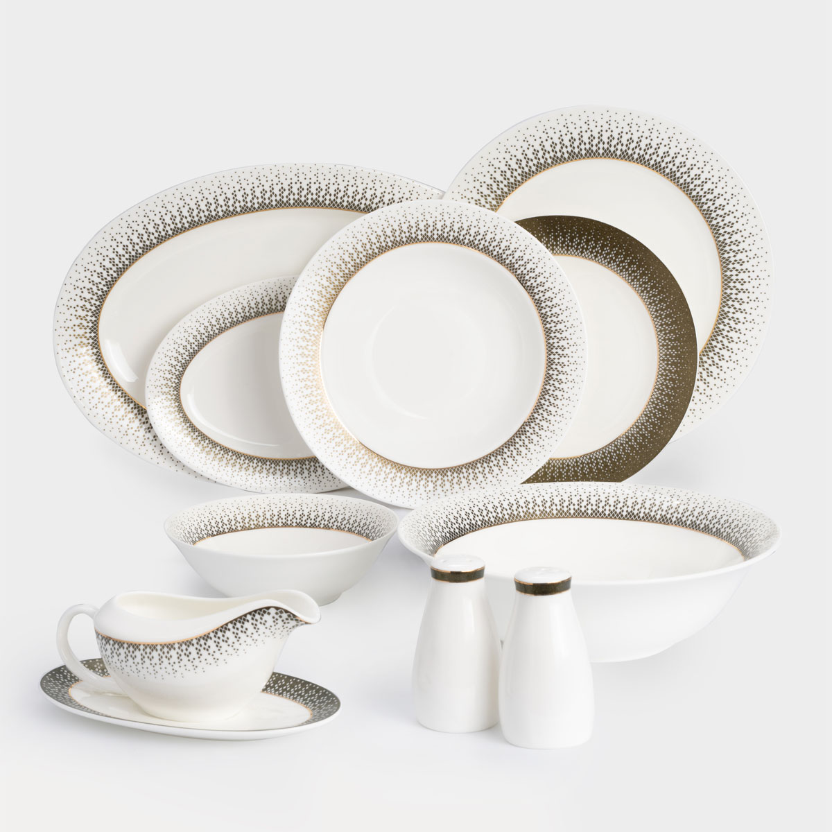 

Сервиз обеденный Anna Lafarg Emily Virtus 27 предметов на 6 персон