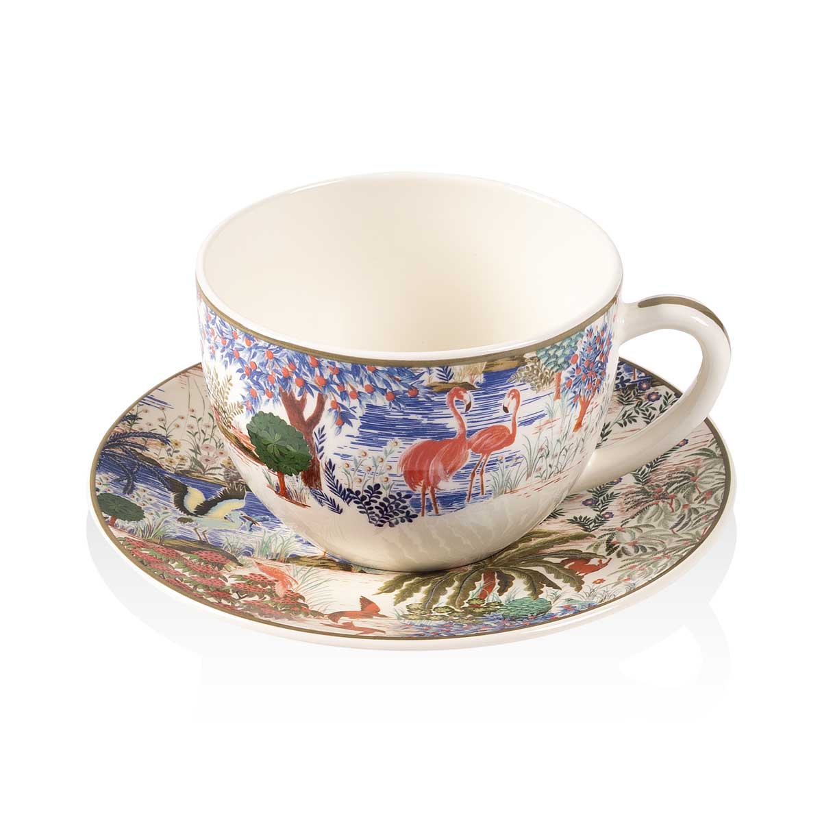 Чашка для завтрака с блюдцем Gien Le Jardin Du Palais 450мл 19810₽
