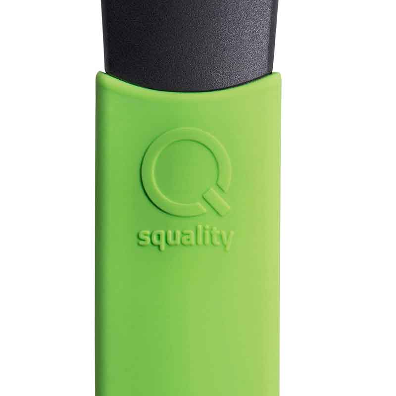 Сотейник индукционный Squality 24см, с зеленой силиконовой ручкой Squality 37224i, цвет черный - фото 2