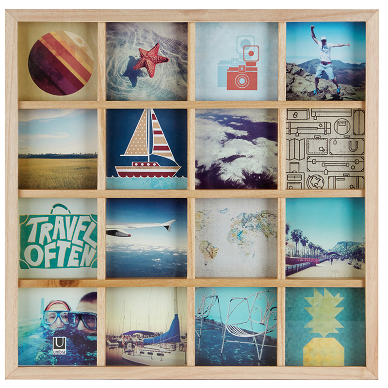 

Панно для фотографий Gridart дерево, Коричневый