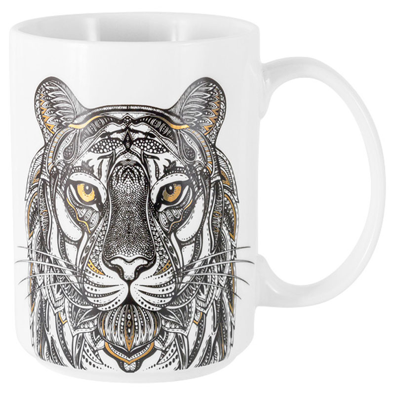 Кружка Home&Style Wild Тигр бусина тигр бронза