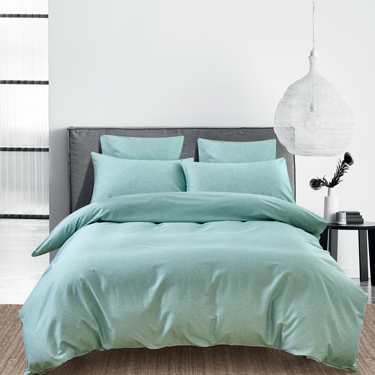 Комплект постельного белья 1,5-спальный Pappel Smooth green Pappel YGNP026AP/150200S, цвет зеленый