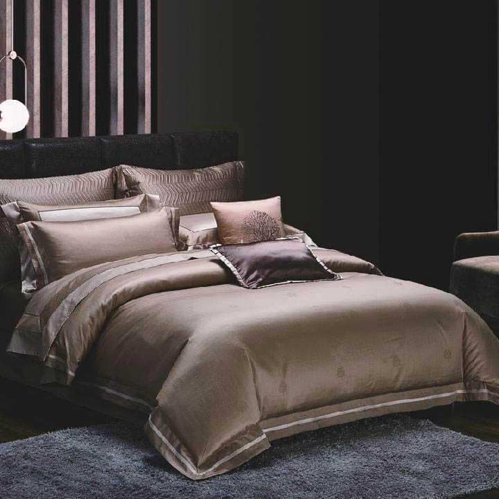 Комплект постельного белья 1,5-спальный Pappel Jacquard, коричневый Pappel RDG1017AP/150200S RDG1017AP/150200S - фото 1