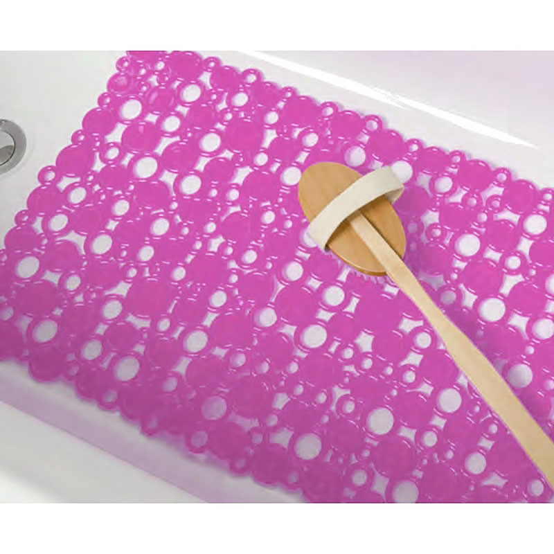 Коврик для ванной комнаты, 53x53см, Spirella Rings, цвет: розовый Spirella 4007136 - фото 1