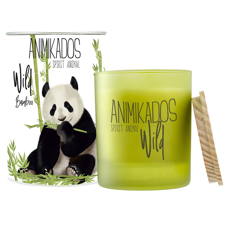 

Свеча ароматическая Panda - бамбуковый Wild 40 ч, Многоцветие
