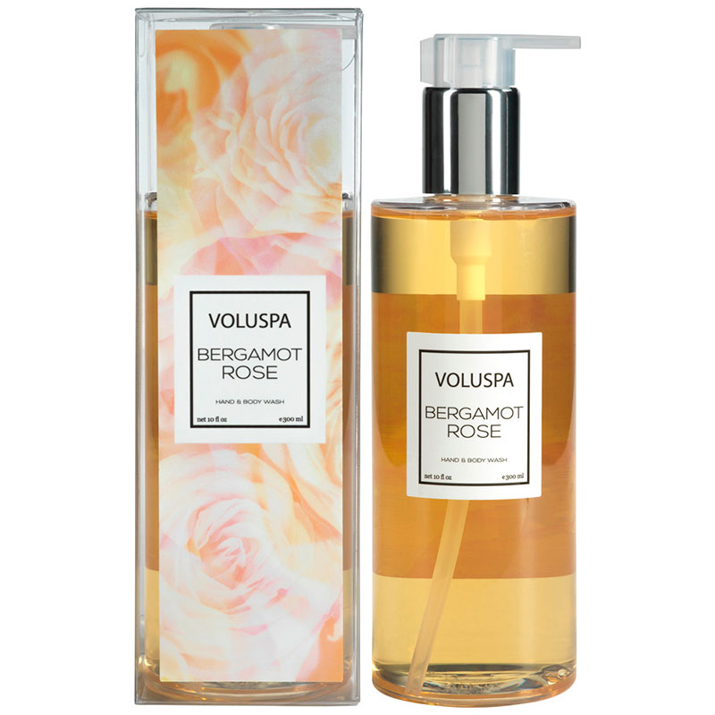

Жидкое мыло для рук Voluspa Бергамот и роза, Розовый