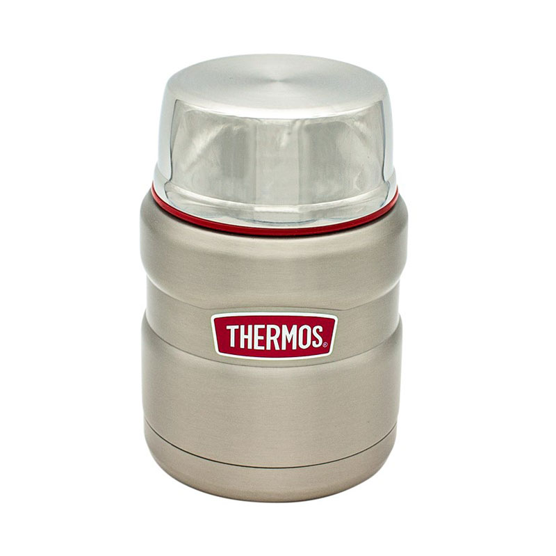 Термос из нержавеющей стали Thermos King с ложкой Thermos 373731, цвет серебристый - фото 2